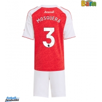 Arsenal Cristhian Mosquera #3 Hjemmedraktsett Barn 2025-26 Kortermet (+ Korte bukser)